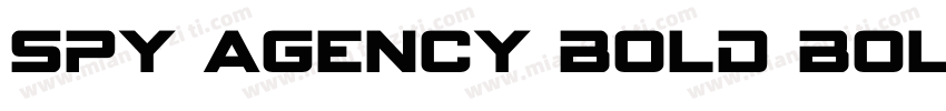 Spy Agency Bold Bold字体转换